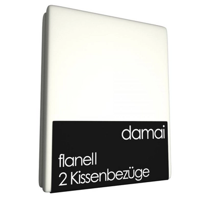 2 Kissenbezüge Damai Wollweiß (Flanell)-80 x 80 cm
