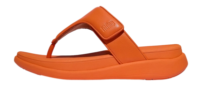 FitFlop Women F-Mode Go Adjustable Flatform Toe-Post Sandals Satsuma