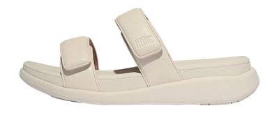 FitFlop Damen F-Mode Go Adjustable Flatform Two-Bar Slides Paris Beige