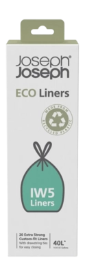Afvalzak Joseph Joseph Eco IW5 40L Grijs