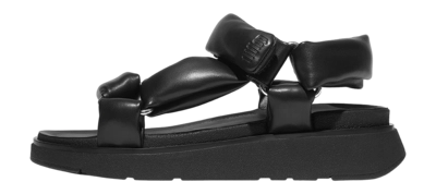 Sandals FitFlop Women Gen-FF Soft-Leather Back-Strap Sandals All Black