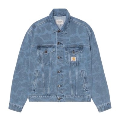 Veste Carhartt WIP Unisex Duck Helston Camo Duck Blue