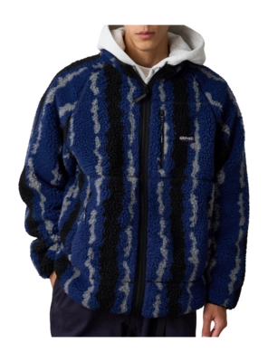 Jacket Gramicci Unisex Ripple Sherpa Navy Ripple