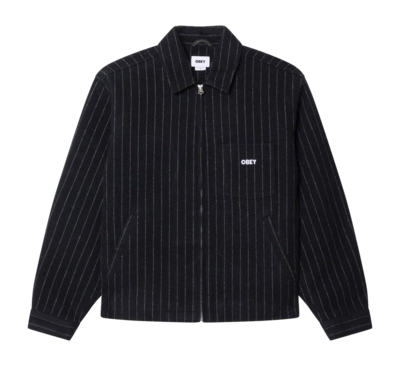 Jacket Obey Men Obey Vernon Zip Navy Multi