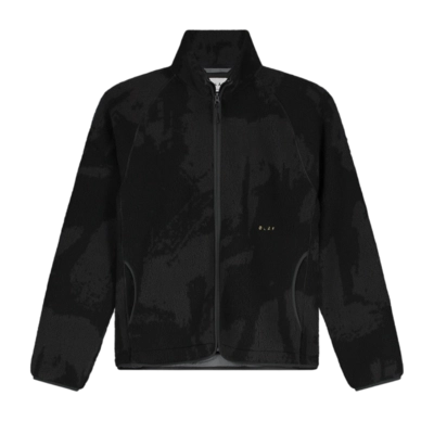 Jacke Olaf Hussein Fleece Herren Black Charcoal