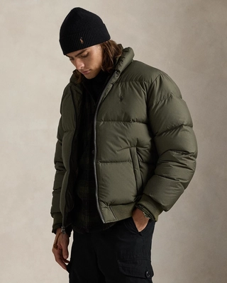 Jacket Ralph Lauren Men Textured Ripstop Down Jacket Ranger Green