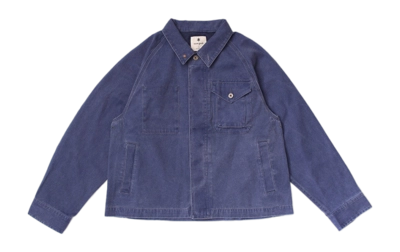 Jacket Snow Peak Unisex Sulfur Dyed Fade Coverall Blue | Sneaker