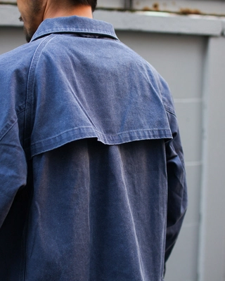  peak カバーオール M ダークブルー Jacket Snow Peak Unisex Sulfur Dyed Fade Coverall Blue | Sneaker