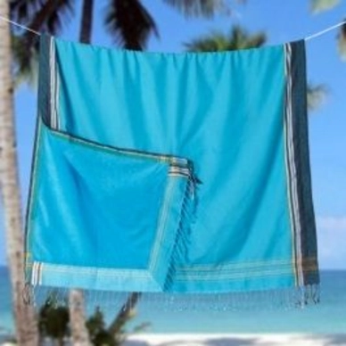 Kikoy Pure Kenya Towel Jambo Blue (Badstof)