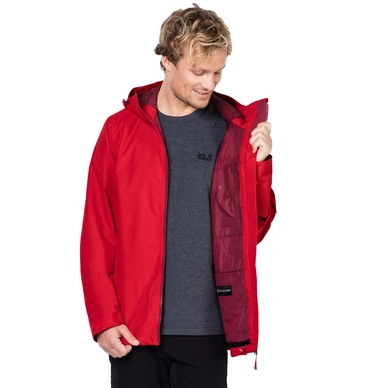Jacke Jack Wolfskin Chilly Morning Ruby Red Herren