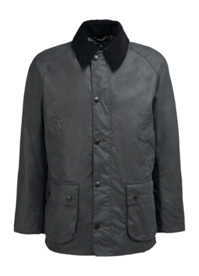 Jas Barbour Men Ashby Wax Jacket Grey Classic