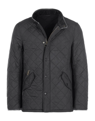Jas Barbour Men Powell Quilted Jacket Black
