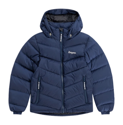 Jas Bergans Kids Warm Down Jacket Navy Blue Regular Fit