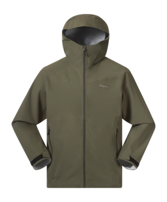 Jas Bergans Men Essentials 2.5L Shell Jacket Dark Green Mud Regular Fit