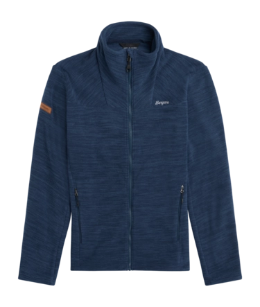 Jas Bergans Men Hareid Navy Blue Fleece Regular Fit