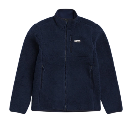 Jas Bergans Men Lunnan Pile Fleece Navy Blue Regular Fit
