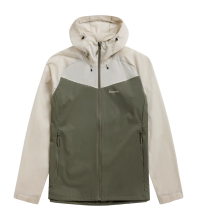 Jas Bergans Men Microlight Green Mud/Bone White Regular Fit