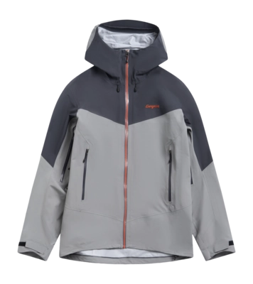 Jas Bergans Men Rabot Alpine 3L Shell Jacket Solid Grey/Dark Shadow Grey Regular Fit