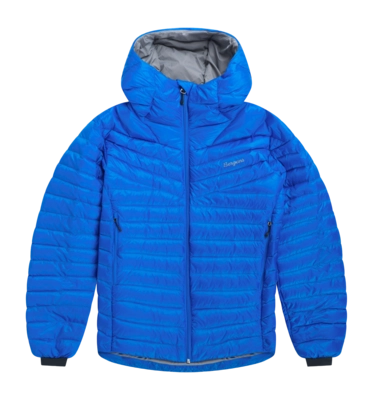 Jas Bergans Men Rabot Light Down Jacket Hood Bright Blue Regular Fit