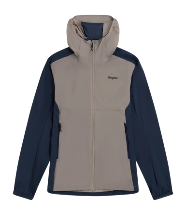 Jas Bergans Men Rabot Windbreaker Rock Taupe/Navy Blue Regular Fit