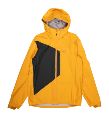 Jas Bergans Men Y LightLine Air 3L Shell Jacket Mango Yellow/Dark Shadow Grey Regular fit