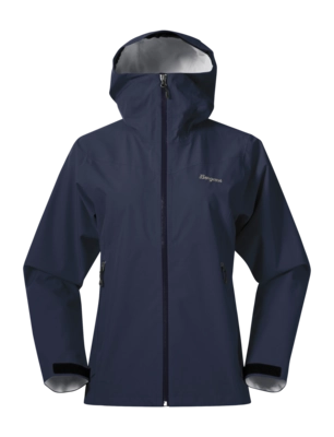 Jas Bergans Women Essentials 2.5L Shell Jacket Navy Blue Regular Fit