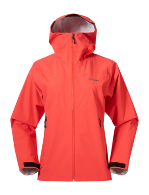 Jas Bergans Women Essentials 2.5L Shell Jacket Peachy Red Regular Fit