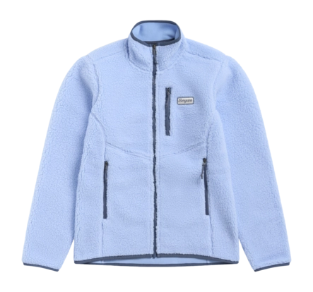 Jas Bergans Women Lunnan Pile Fleece Cool Blue Regular Fit