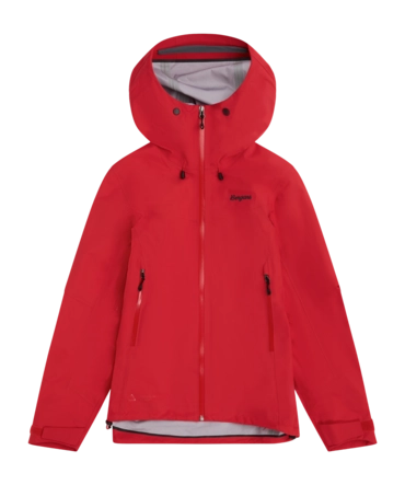 Jas Bergans Women Rabot Fire Red Light 3L Shell Regular Fit
