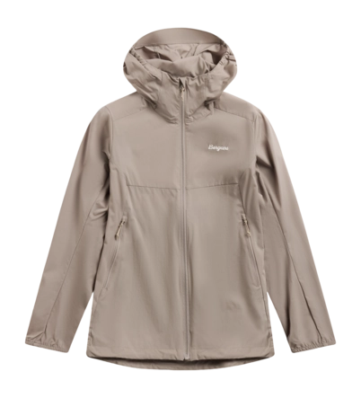 Jas Bergans Women Rabot Windbreaker Rock Taupe Regular Fit