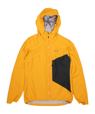 Jas Bergans Women Y LightLine Air 3L Shell Jacket Mango Yellow/Dark Shadow Grey Regular Fit