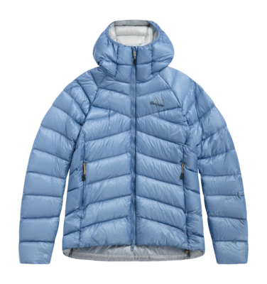 Jas Bergans Women Y LightLine Weightless Down Jacket Hood Elemental Blue Regular Fit