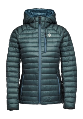 Jas Black Diamond Women Deploy Down 1.0 Hoody Creek Blue Slim fit