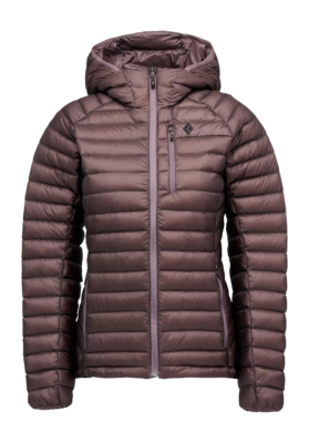 Jas Black Diamond Women Deploy Down 1.0 Hoody Dark Mauve Slim Fit