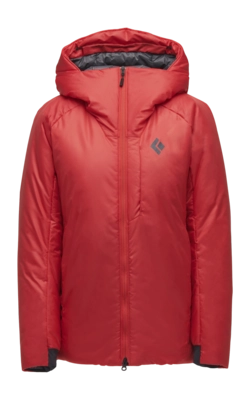 Jas Black Diamond Women Solution 4.0 Coral Red Parka Regular Fit