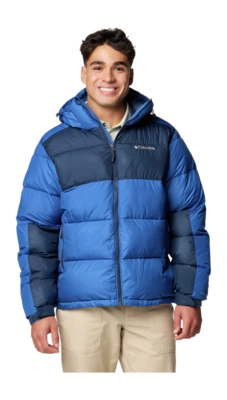 Jas Columbia Men Pike Lake II Hooded Jacket Mountain Blue Collegiate Navy Regular Fit