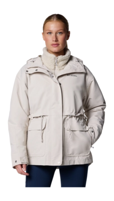 Jas Columbia Women Drop Ridge II Interchange Jacket Dark Stone Regular Fit