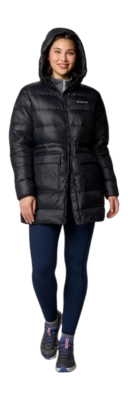 Jas Columbia Women Harmony Falls Mid Down Jacket Black Regular Fit