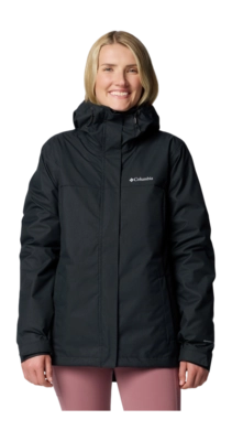 Jas Columbia Women Hikebound II Interchange Jacket Black 3 in 1