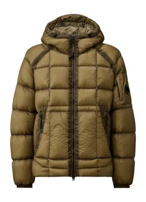 Jas CP Company Men D.D. Shell Hooded Down Fallen Rock