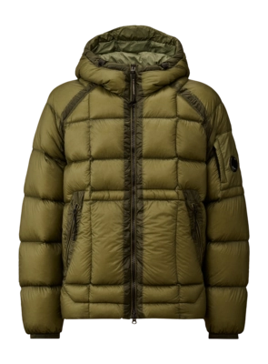 Jas CP Company Men D.D. Shell Hooded Down Seagrass