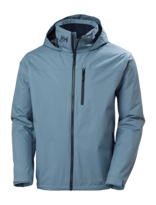 Jas Helly Hansen Men Crew Hooded Midlayer Jacket 2 Washed Navy HELLY TECH Protection