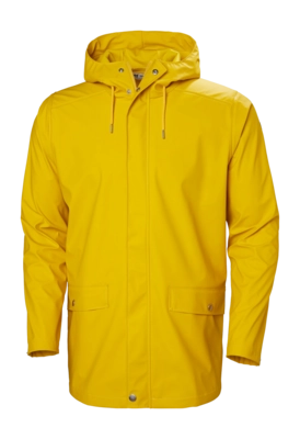 Jas Helly Hansen Men Moss Rain Coat Essential Yellow Regular Fit