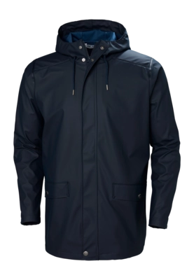 Jas Helly Hansen Men Moss Rain Coat Navy Helox+