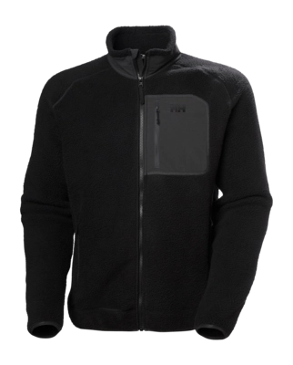Jas Helly Hansen Men Panorama Pile Block Jacket Black Regular Fit