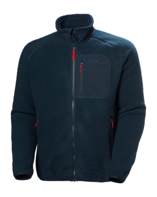 Jas Helly Hansen Men Panorama Pile Block Jacket Navy Pile fleece