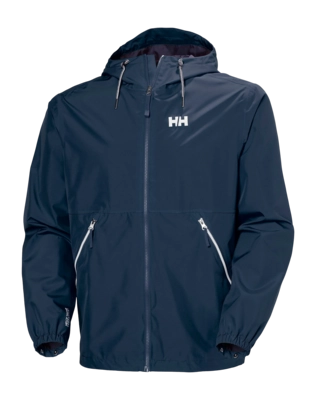 Jas Helly Hansen Men Sandoy Rain Jacket Navy Regular Fit