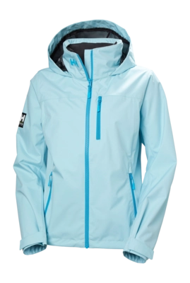 Jas Helly Hansen Women Crew Hooded Jacket 2.0 Light Cyan Regular Fit