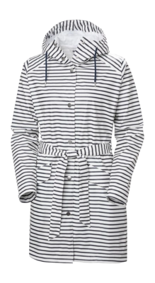 Jas Helly Hansen Women Kirkwall II Raincoat White Navy Stripe Regular Fit