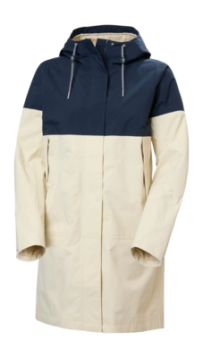 Jas Helly Hansen Women Koster Rain Coat Cream HELLY TECH PERFORMANCE